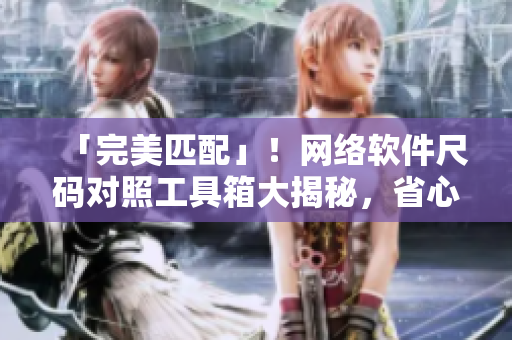 「完美匹配」！网络软件尺码对照工具箱大揭秘，省心解决开发问题！