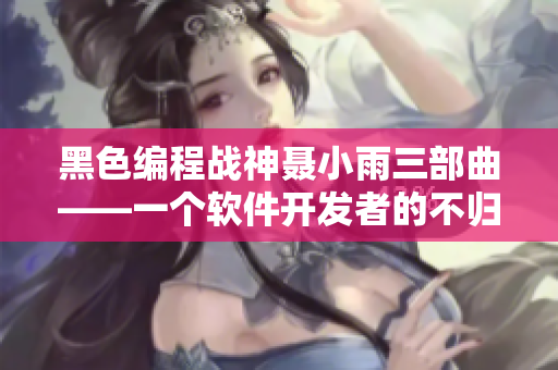 黑色编程战神聂小雨三部曲——一个软件开发者的不归路