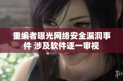 重编者曝光网络安全漏洞事件 涉及软件逐一审视