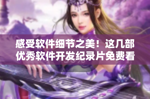 感受软件细节之美！这几部优秀软件开发纪录片免费看高清！
