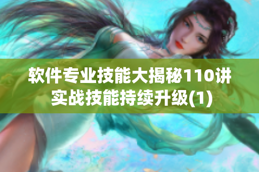 软件专业技能大揭秘110讲 实战技能持续升级(1)