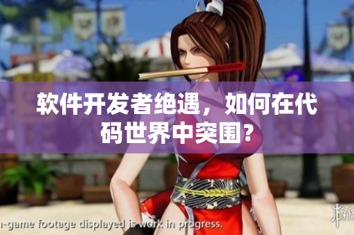 软件开发者绝遇，如何在代码世界中突围？