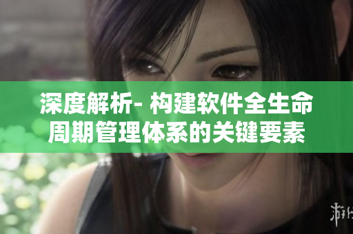 深度解析- 构建软件全生命周期管理体系的关键要素