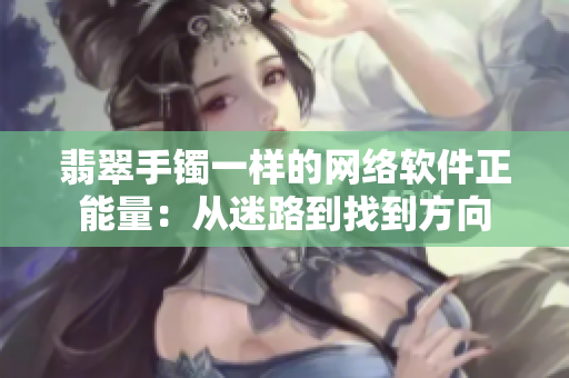 翡翠手镯一样的网络软件正能量：从迷路到找到方向
