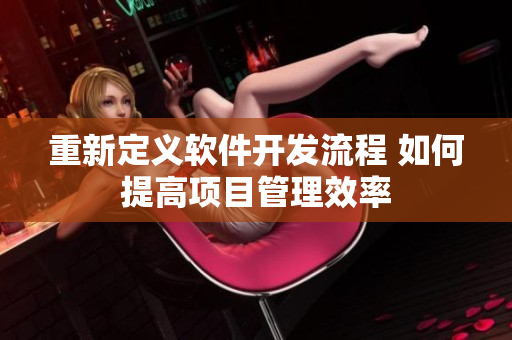 重新定义软件开发流程 如何提高项目管理效率