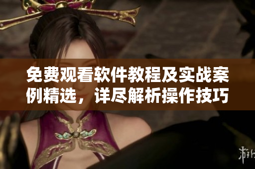 免费观看软件教程及实战案例精选，详尽解析操作技巧