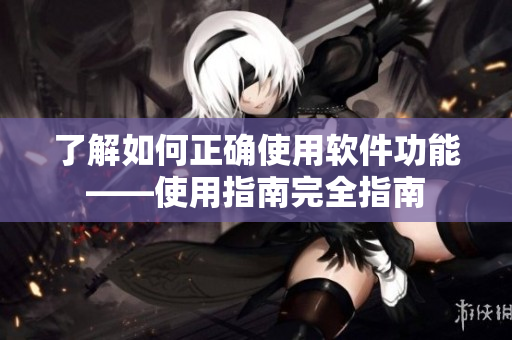 了解如何正确使用软件功能——使用指南完全指南