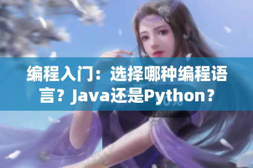 编程入门：选择哪种编程语言？Java还是Python？