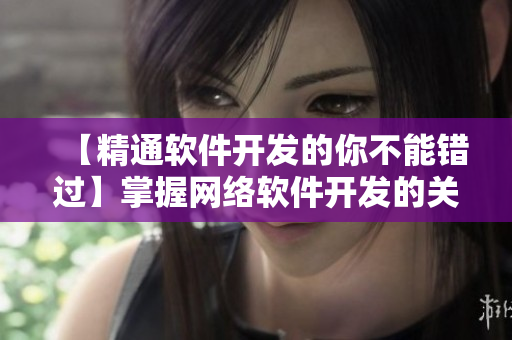 【精通软件开发的你不能错过】掌握网络软件开发的关键技能