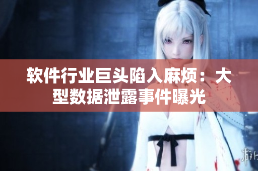 软件行业巨头陷入麻烦：大型数据泄露事件曝光
