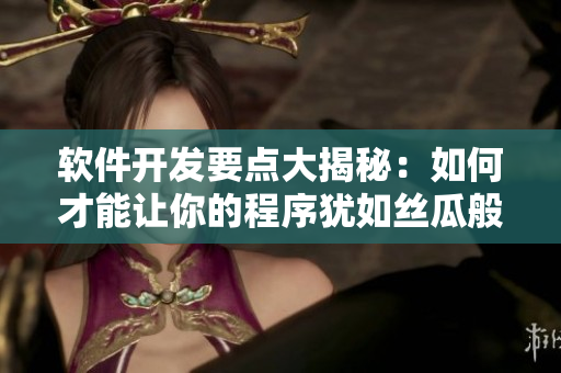 软件开发要点大揭秘：如何才能让你的程序犹如丝瓜般美味？