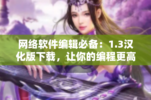 网络软件编辑必备：1.3汉化版下载，让你的编程更高效