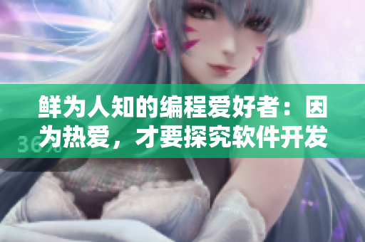 鲜为人知的编程爱好者：因为热爱，才要探究软件开发技巧