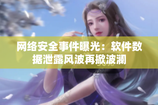 网络安全事件曝光：软件数据泄露风波再掀波澜