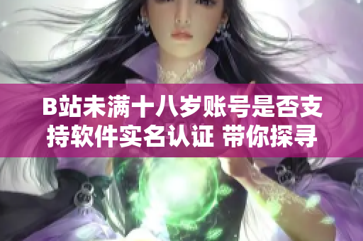 B站未满十八岁账号是否支持软件实名认证 带你探寻未成年账户的实名认证流程