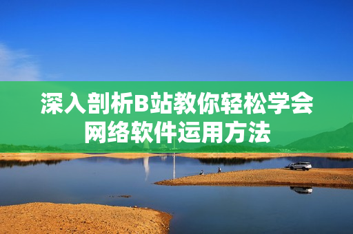 深入剖析B站教你轻松学会网络软件运用方法