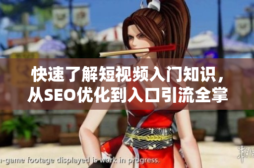 快速了解短视频入门知识，从SEO优化到入口引流全掌握