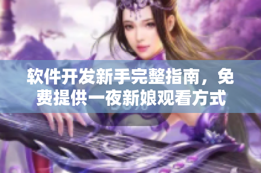 软件开发新手完整指南，免费提供一夜新娘观看方式