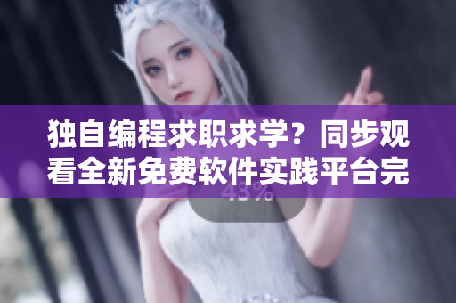 独自编程求职求学？同步观看全新免费软件实践平台完整版