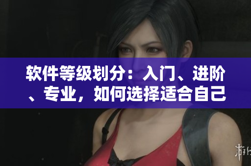 软件等级划分：入门、进阶、专业，如何选择适合自己的软件？