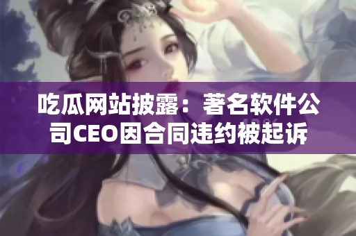 吃瓜网站披露：著名软件公司CEO因合同违约被起诉