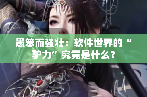 愚笨而强壮：软件世界的“驴力”究竟是什么？