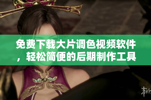 免费下载大片调色视频软件，轻松简便的后期制作工具