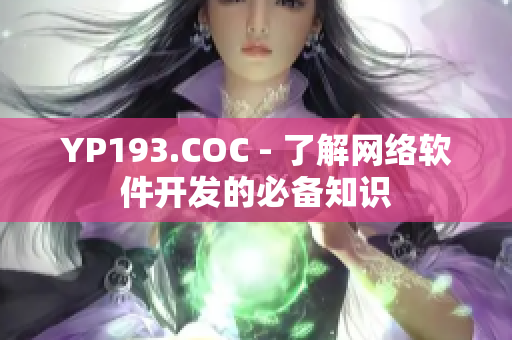 YP193.COC - 了解网络软件开发的必备知识