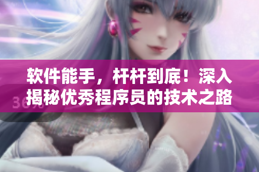 软件能手，杆杆到底！深入揭秘优秀程序员的技术之路