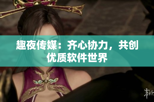 趣夜传媒：齐心协力，共创优质软件世界
