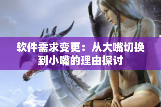 软件需求变更：从大嘴切换到小嘴的理由探讨