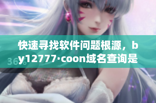 快速寻找软件问题根源，by12777·coon域名查询是您需要的利器！