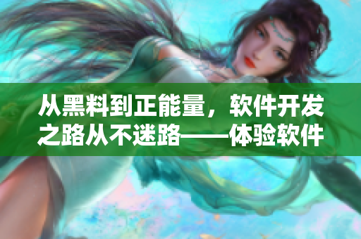 从黑料到正能量，软件开发之路从不迷路——体验软件开发中转变思想的过程