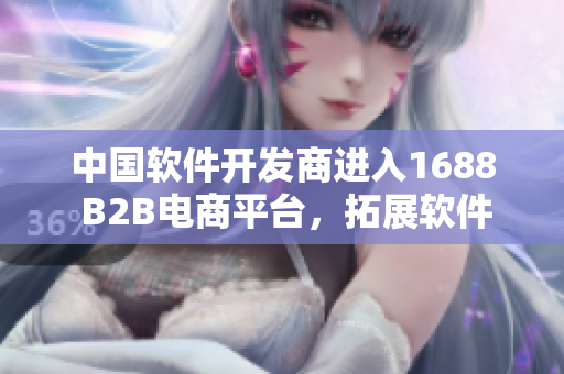 中国软件开发商进入1688 B2B电商平台，拓展软件业务新渠道