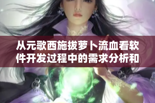 从元歌西施拔萝卜流血看软件开发过程中的需求分析和用户体验的重要性