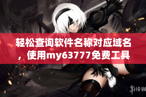 轻松查询软件名称对应域名，使用my63777免费工具