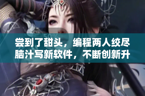 尝到了甜头，编程两人绞尽脑汁写新软件，不断创新升级