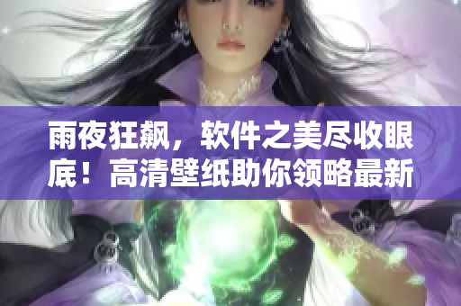 雨夜狂飙，软件之美尽收眼底！高清壁纸助你领略最新的软件设计奇观！