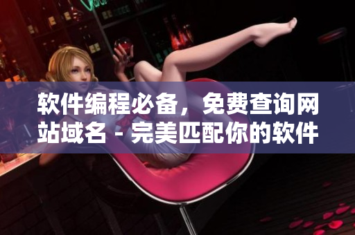 软件编程必备，免费查询网站域名 - 完美匹配你的软件！