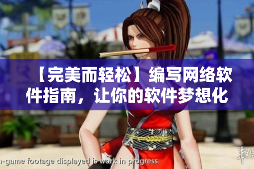 【完美而轻松】编写网络软件指南，让你的软件梦想化为现实！