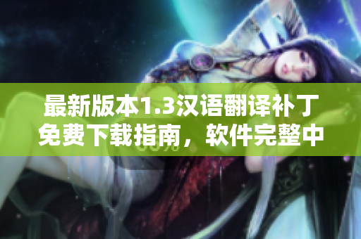 最新版本1.3汉语翻译补丁免费下载指南，软件完整中文化服务详解