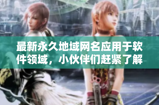 最新永久地域网名应用于软件领域，小伙伴们赶紧了解！