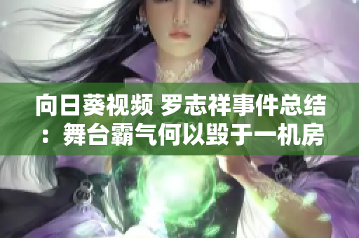 向日葵视频 罗志祥事件总结：舞台霸气何以毁于一机房？！