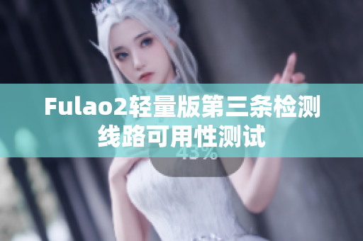 Fulao2轻量版第三条检测线路可用性测试