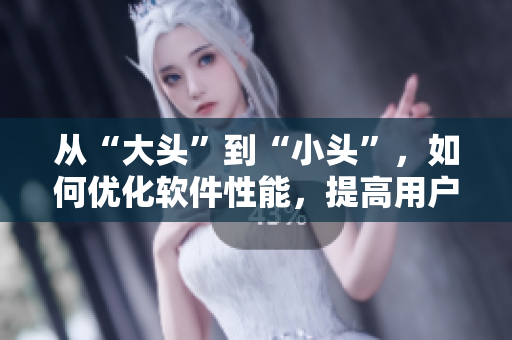 从“大头”到“小头”，如何优化软件性能，提高用户体验