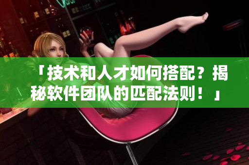 「技术和人才如何搭配？揭秘软件团队的匹配法则！」