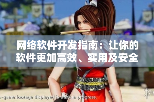 网络软件开发指南：让你的软件更加高效、实用及安全！