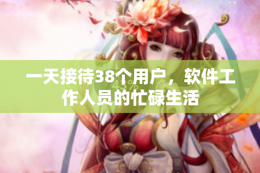 一天接待38个用户，软件工作人员的忙碌生活