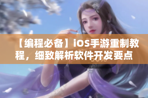 【编程必备】iOS手游重制教程，细致解析软件开发要点