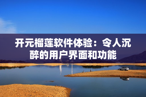 开元榴莲软件体验：令人沉醉的用户界面和功能